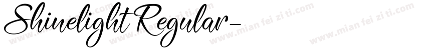 Shinelight Regular字体转换